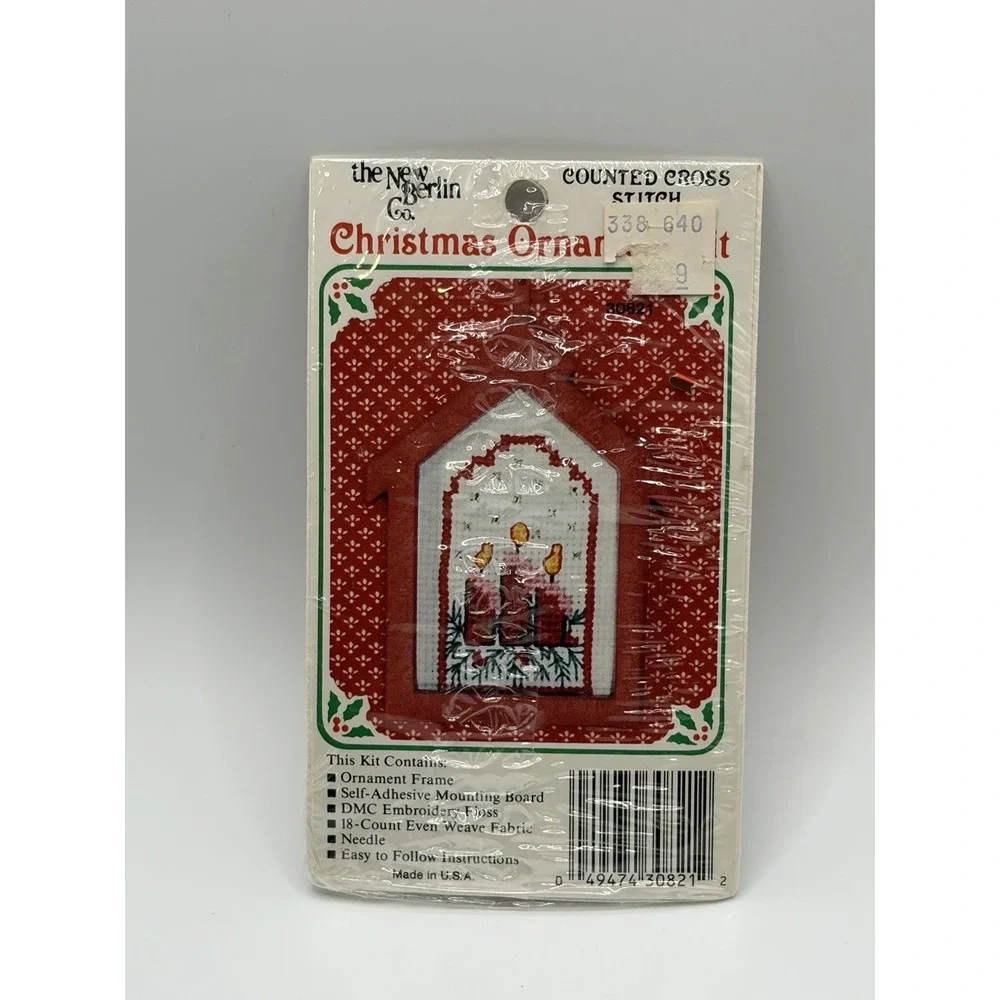 Vintage Counted Cross Stitch Christmas Ornament Kit The New Berlin Co